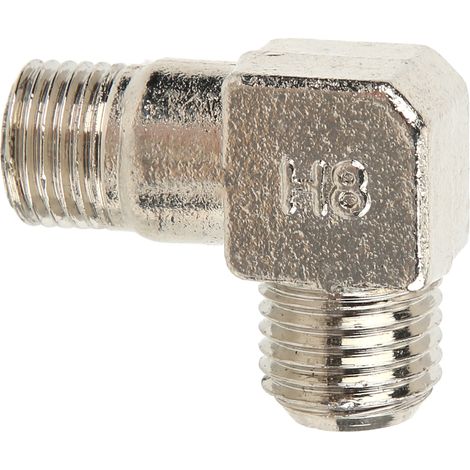 Coude de raccordement pour pompe à air, à angle droit, en alliage de zinc, accessoire de raccordement fileté 1/4 x 14 (1/5)
