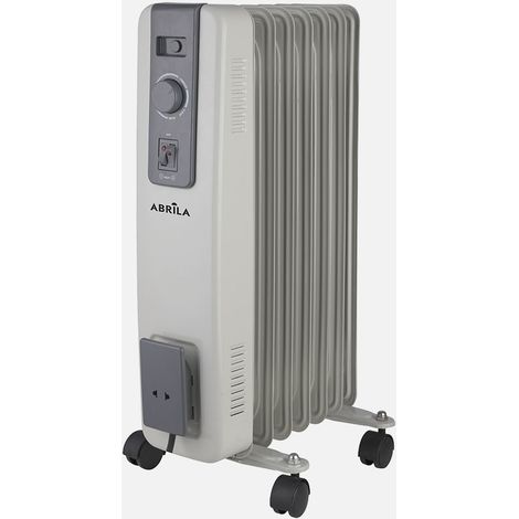 Radiatore elettrico abrila grigio 1500W 7 elementi