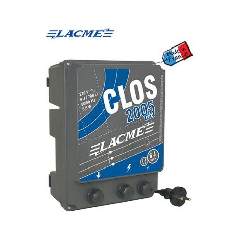 Lacme – Électrificateur secteur 15kV pour clôture – 55 km – Fonction puissance réduite – Protection animaux de ferme