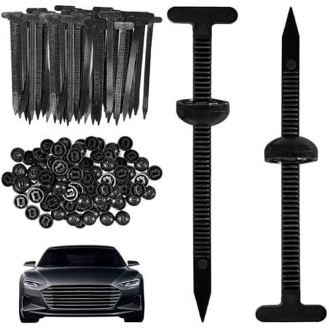  Serres Câbles Nylon, Fixations Auto-bloquantes Universelles et Réutilisables, pour Réparation Auto, Bricolage Maison, Jardinage, Électricité Industrie (100 Pcs) 100 Pcs - (1/5)