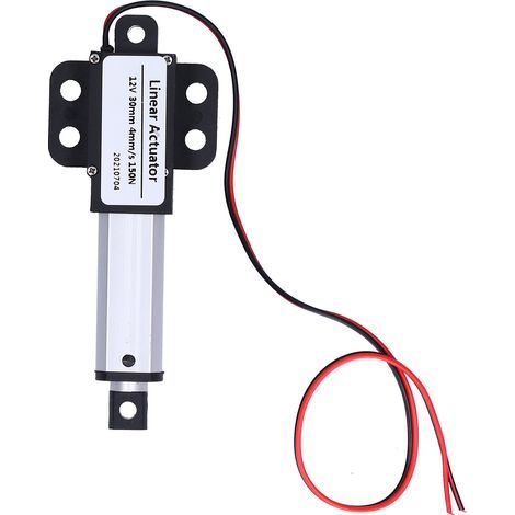 Linearantrieb DC 12V, 30 mm Hub, geräuscharm, Kurzschlussschutz, T-Gewindespindel, Mini-Elektro-Linearantrieb, 4 mm/s - 150 N (1/5)