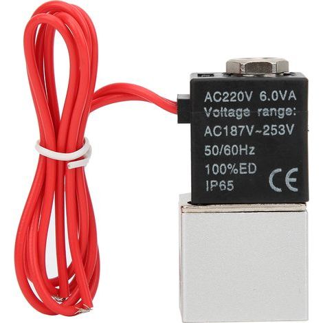 220 V AC (G1/4 Zoll) Direktwirkendes Magnetventil (Luft/Wasser), Gehäuse aus Aluminiumlegierung (1/5)