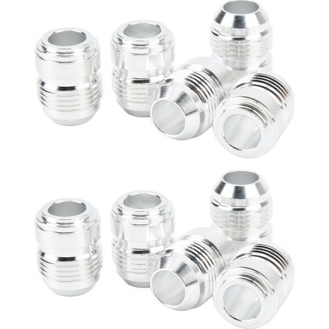 Lot de 10 raccords mâles AN10 à souder, diamètre 3/4", adaptateur universel en aluminium. (1/5)