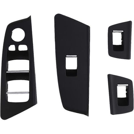 Cache-interrupteur de lève-vitre intérieur de porte pour BMW RHD Noir-RHD- (1/5)