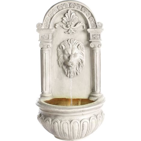 Gartenbrunnen LED MARMORE Hellbeige