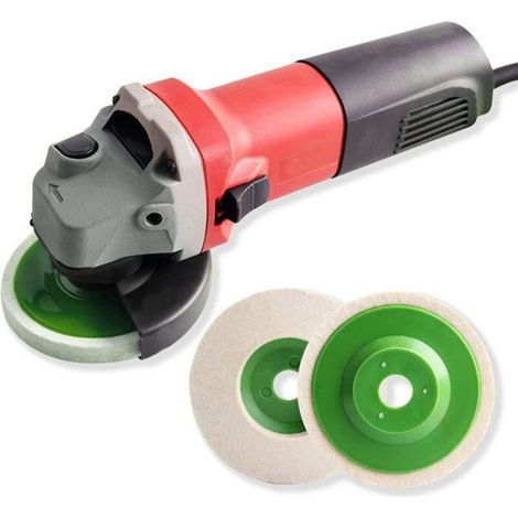 10 pièces 4 Pouces Rondes en Feutre de Laine Disque de Roue tampons pour meuleuse d'angle 100mm Polissage Polissage (1/5)