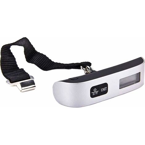 Bilancia elettronica digitale portatile da viaggio 50 kg/10 g Materiale: Metallo, Grigio argento, Funzionamento a batteria, Protezione RFID (1/4)