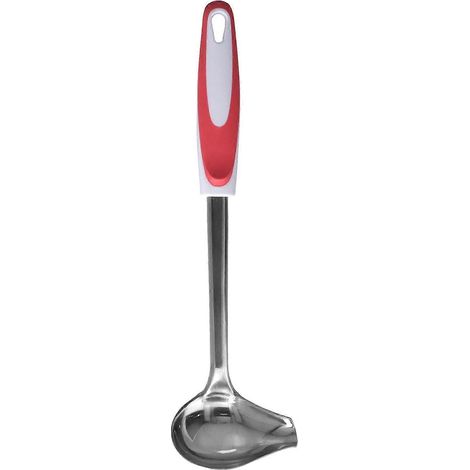 Louche à conserves, cuillère à soupe, louche à huile, louche à conserves portable en acier inoxydable antidérapante à ouverture latérale pour la cuisine et les restaurants. (1/5)