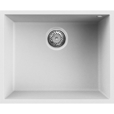 Lavello QUADRA 105 54x44 1 vasca WHITE 96 SOTTOTOP (1/3)