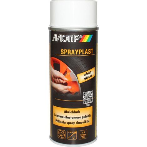 Motip Sprayplast Abziehlack weiss glänzend 400ml