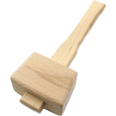 Holzhammer, T-förmiger Holzhammer, Holzbearbeitungswerkzeug, Bastelwerkzeug (1/5)