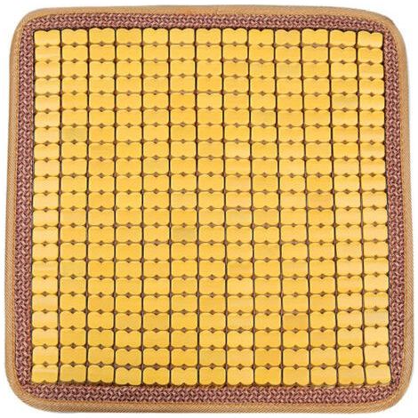 PA 1 Stück kühlende Badematte, quadratische Badematte, Autositzkissen, Sauna-Sitzkissen, quadratisches Stuhlkissen, Holzschutzhülle für Autositz, Sofa, Staubschutz (1/3)