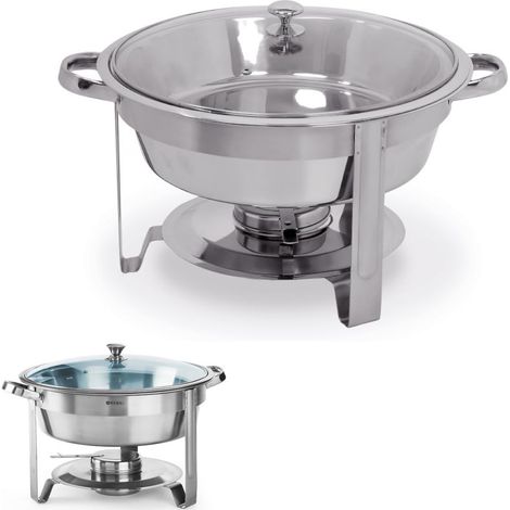 Scaldavivande rotondo in acciaio per pasta, diametro 345 mm, 3,5 l - Hendi 470619 (1/3)
