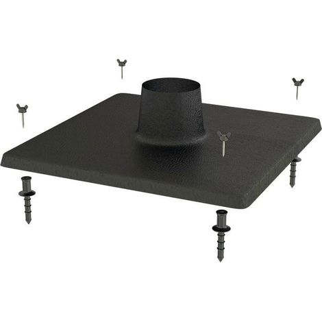 TEN – Plaque de cheminée ABS 40x40cm – Résistante aux UV – Température max 160°C – Écologique 99,9% recyclée