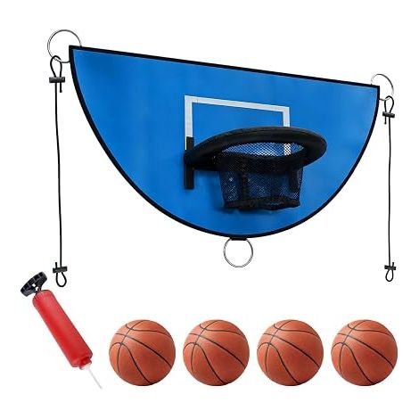 Mini Panier Basket Trampoline intérieur extérieur avec Ballons et Pompe (1/5)