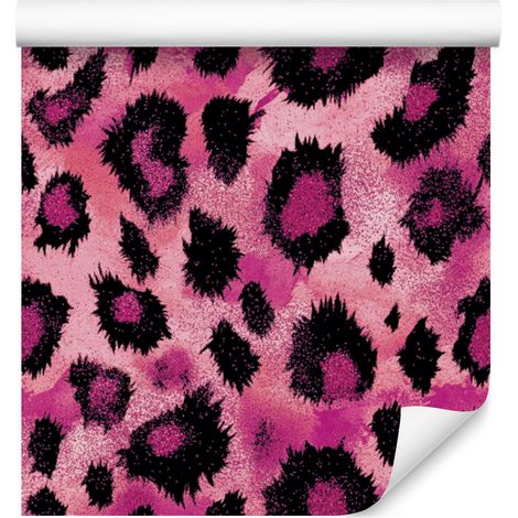 Papier peint en similicuir à paillettes roses, violet, bordeaux, rose et noir 50x1000 cm (1/5)