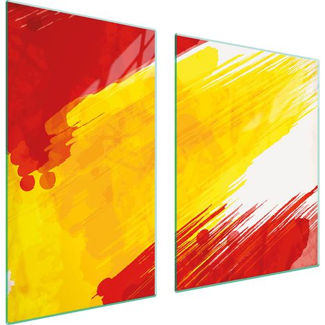 ASSIETTE EN VERRE et PLANCHE À DÉCOUPER 100x52 COULEUR (1/5)