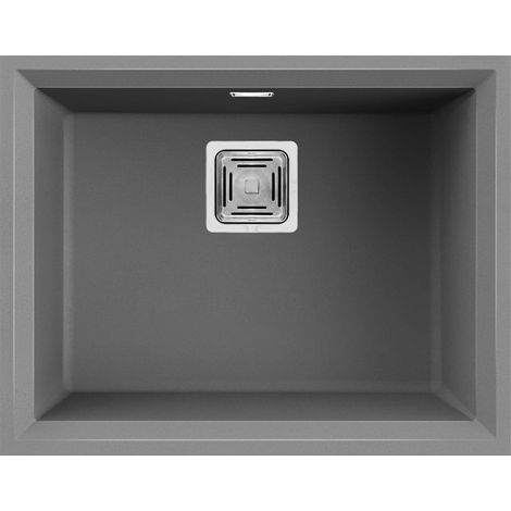 Lavello Elleci Incasso 1 vasca 56x43,8 Karisma 105 Sottotop Metaltek Grigio Titanium LMK10573BSO (1/2)