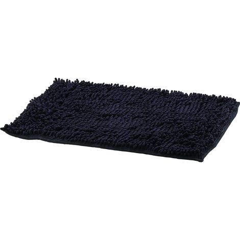 King Home ANTI-SLIP BLACK Chenille 60x40 cm BADTEPPICH (1/4)