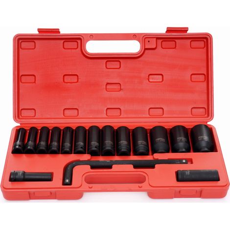 Set di 16 bussole a impatto da 1/2" 10-32 mm Kraft&Dele (1/5)