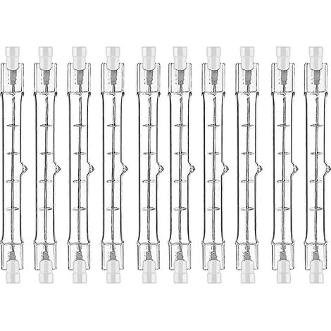 Ampoule halogène R7s 118 mm 200 W 230 V (lot de 10) - Tige halogène R7s - Ampoule halogène R7s à intensité variable (1/5)