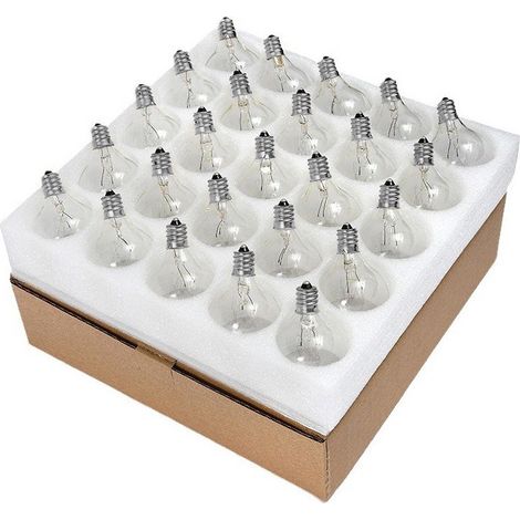 Ampoule à filament G40 E12 220V, lot 25 pièces verre vintage 2200K pour guirlande lumineuse décoration festive (1/4)