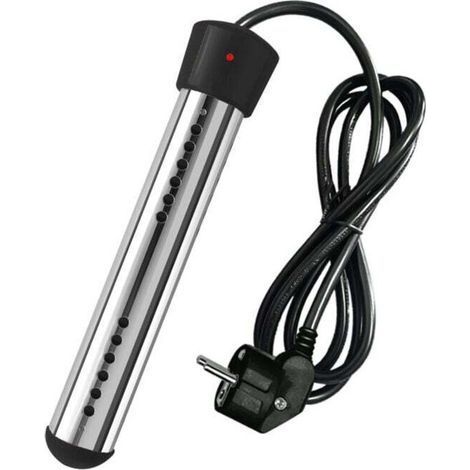 Chauffe-eau électrique 2500W avec tension par immersion, chauffe-eau de piscine, chauffe-eau portable, adapté pour étangs, seaux,230V(Noir) (1/4)
