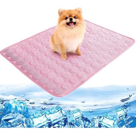 Tapis pour animaux - Doux et confortable - Convient à toutes les saisons - 70 x 55 cm - Rose (1/5)