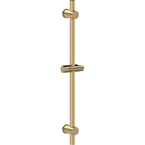 Barre coulissante de douche, ronde, 700 mm, or mat