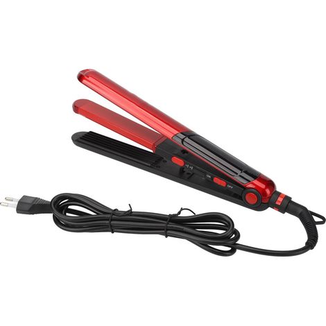 Fer à lisser et boucleur 3 en 1 45W, chauffe rapide pour cheveux secs ou mouillés, prise EU 110-240V (1/5)