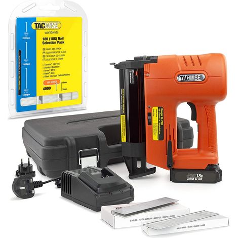 Tacwise 150 EL-PRO 18v Cordless Staple Nail Gun Tacker Nailer Stapler + 0205 (1/5)