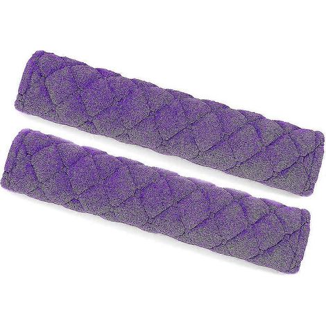 Protège-ceintures de sécurité pour voiture - Lot de 4 - Protège-sangles de ceinture de sécurité - Soulage les tensions au niveau du cou et des épaules pour une conduite en toute sécurité (violet) (1/5)