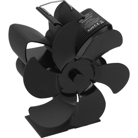 Ventilateur de four à 6 pales, à démarrage automatique, résistant à la chaleur et économe en énergie, avec fonction thermique, noir, diamètre 152 mm (1/5)
