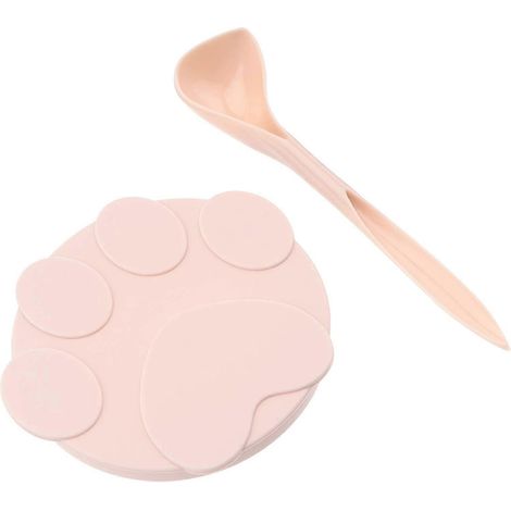 Silikondeckel-Set für Tierfutterbehälter mit Löffel.