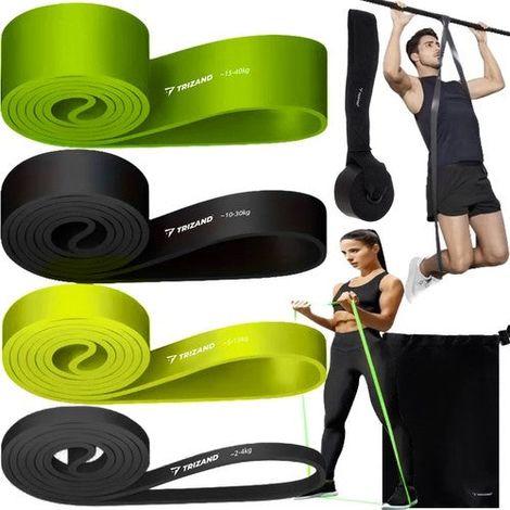 Set of exercise bands - 4 pcs. Trizand 24305 (1/5)