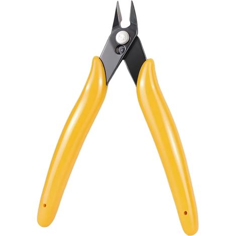 1 Pièce Pince Coupante Latérale de Précision Mini Coupe Fils pour Travaux d Électricité Pour Fils Durs Mous et Extrêmement Fins (1/4)