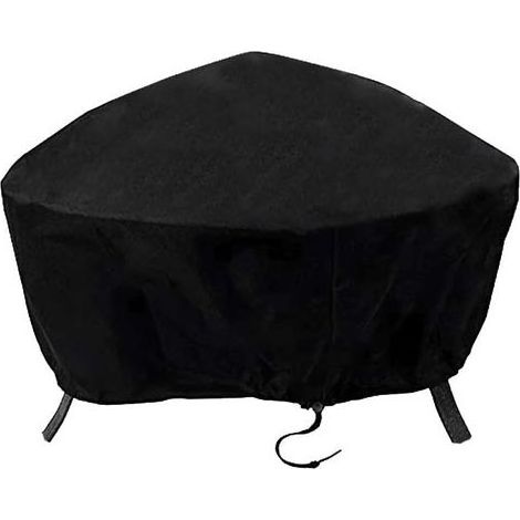 Housse de Protection pour brasero Couverture de Gril Housse Bache de Protection BBQ Couverture de Foyer Housse pour Foyer D'extérieur avec (92 x 31cm)- (1/4)