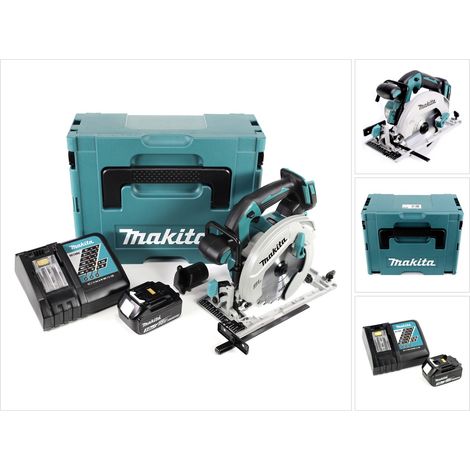 Makita DHS 680 RF1J Akku Handkreissäge 18 V 165 mm Brushless + 1x Akku 3,0 Ah + Ladegerät + Makpac
