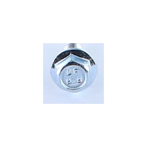 Vis métaux Tête hexagonale TH M6X20 Embase collerette crantée Classe 8.8 Acier zingué-200 pièces