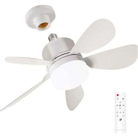 Ventilateur de plafond - Lampe LED à économie d'énergie Silencieux, luminosité réglable, avec télécommande, adapté au bureau, au restaurant ou à la maison (1/4)