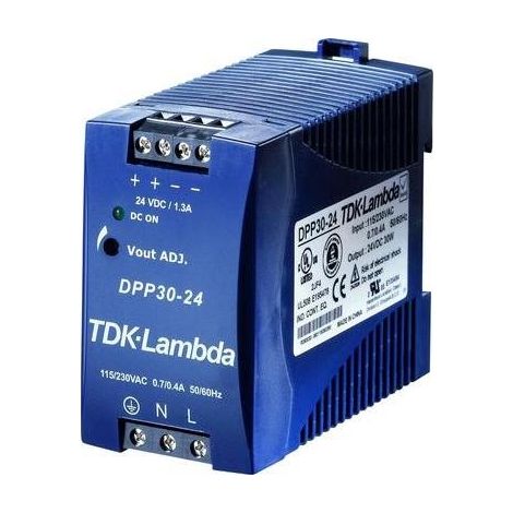 tdk-lambda DPP30-24 alimentación 24 V 30 W carril DIN