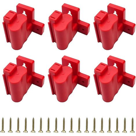 Lot de 6 supports de fixation M12 pour outils de perçage, support de fixation en plastique compatible avec les perceuses 12 V. (1/5)