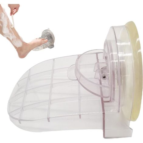 Reposapiés con ventosa, reposapiés para baño - Reposapiés para baño, ducha, afeitado, soporte para piernas, no requiere perforación, accesorio para ducha doméstica (1/5)