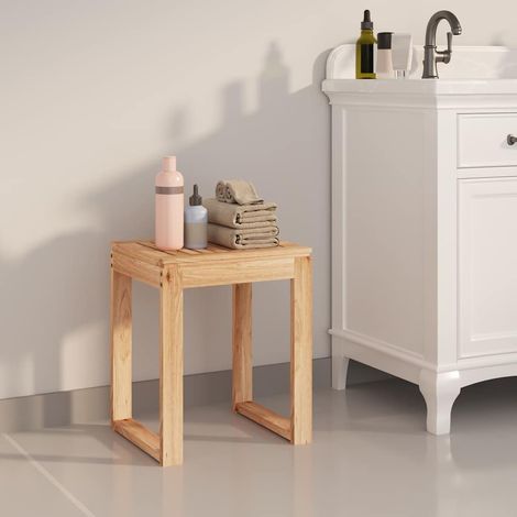 Tabouret de salle de bain Moderne - Tabouret de Salon 40x30x46 cm Bois massif de noyer BV242741 - BonneVie (1/5)