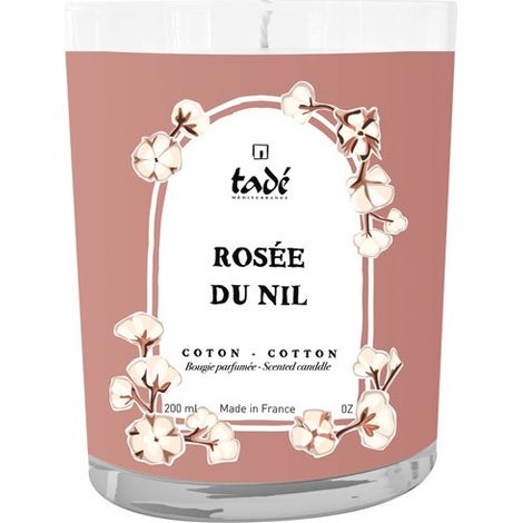 Nilrosé Baumwolle Kerze 180 g - Tade