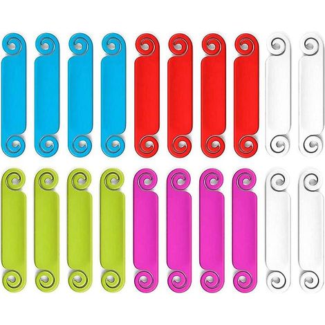 Lot de 20 étiquettes de gestion de câbles multicolores pour câbles USB. (1/5)