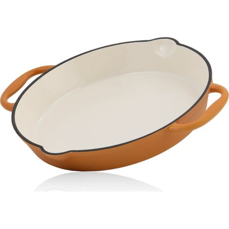 Mahlzeit Padella in ghisa  Ã˜ 29 cm  Sunny Orange  Due manici, due beccucci, smaltata