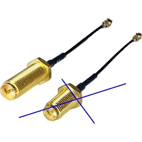 Presa uFL / SMA-RP pigtail RF1.13 lunga 15 cm (1/5)