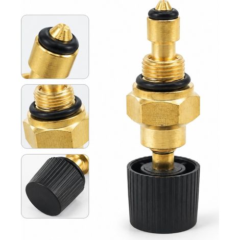 Lot de 5 Robinets de Remplissage a Bouton en Laiton pour Chaudiere Murale et Chauffe-Eau sur Circuit de Chauffage Domestique (1/5)