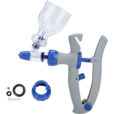 Seringue vétérinaire réglable en plastique 5 ml pour animaux, outil d'injection pour volaille, bétail et animaux domestiques
